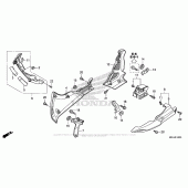 Схема вузла: Нижній обтічник для Honda VFR1200 Crosstourer