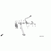 Схема вузла: Підставка для Honda NX650 Dominator