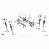 Схема вузла: Шток & Клапан для Honda CRF450 CRF450R