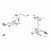 Схема вузла: Brake pedal / change pedal для Honda CBF600