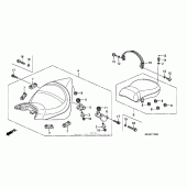 Схема вузла: Сидіння для Honda VTX1300