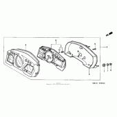 Схема вузла: Спідометр 01-03 для Honda CBR1100XX Blackbird