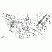 Схема вузла: Рама для Honda VFR1200 Crosstourer