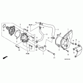 Схема вузла: Водяний насос для Honda CBF600