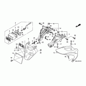 Схема вузла: Заднє крило (CBR1000RR6 / 7) для Honda CBR1000 CBR1000RR Fireblade