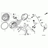 Схема узла: Спидометр для Honda VT750 Shadow RS