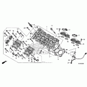 Схема вузла: Головка циліндра для Honda CBR600 CBR600RR