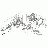 Схема вузла: Приводний редуктор (ST1100) для Honda ST1100 Pan-European