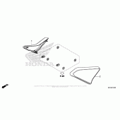 Схема вузла: Бічний обтічник для Honda CMX500 Rebel