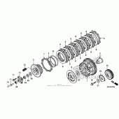 Схема узла: Clutch (1) для Honda NC700