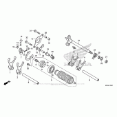 Схема вузла: Gearshift Drum (2) для Honda NC700