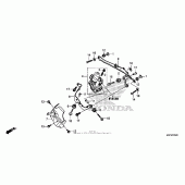 Схема узла: Front power unit (cbr600ra) для Honda CBR600