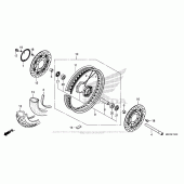 Схема вузла: Front Wheel (1) для Honda CB1100
