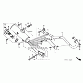 Схема вузла: Вихлопна система для Honda CRF230 CRF230F