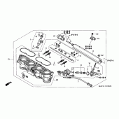 Схема узла: Дроссельная заслонка для Honda CBR1100XX Blackbird