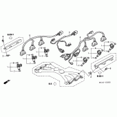 Схема вузла: Вприскувача для Honda GL1800 Gold Wing