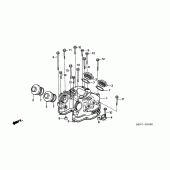 Схема вузла: Клапанна кришка для Honda FMX650