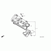 Схема узла: Клапанная крышка для Honda CBR600 CBR600F