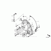 Схема вузла: Права кришка картера для Honda CBR600 CBR600RR
