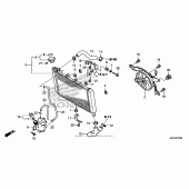 Схема узла: Радиатор для Honda NC700