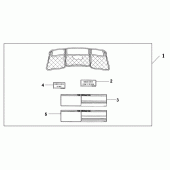 Схема узла: Inner trunk lid o для Honda GL1800 Gold Wing