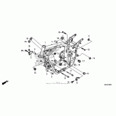 Схема вузла: Frame (2) для Honda VT750 Shadow RS