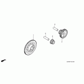 Схема узла: Привод стартера для Honda XR125