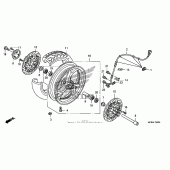 Схема вузла: Переднє колесо для Honda ST1300 Pan-European