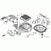 Схема узла: Воздушный фильтр для Honda VFR1200 VFR