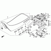 Схема вузла: Сидіння (2) для Honda XRV750 Africa Twin