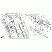 Схема узла: Задняя подвеска для Honda CRF250 CRF250X