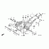 Схема вузла: Рама для Honda CB1300 Super Bol D'Or