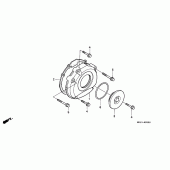 Схема вузла: Ліва кришка картера для Honda CB1000 CB1000F