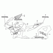 Схема вузла: Stripe + mark (cbr900rr`02-`03) для Honda CBR900RR CBR954RR Fireblade
