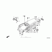 Схема вузла: Заднє крило для Honda CRF150 CRF150F