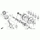 Схема узла: Коленчатый вал & Поршень для Honda CBR1000 CBR1000RR Fireblade