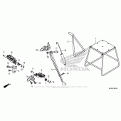 Схема вузла: Step + Stand для Honda CRF450 CRF450RX