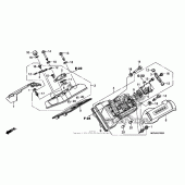 Схема вузла: Клапанна кришка для Honda ST1300 Pan-European