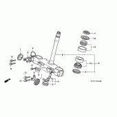 Схема вузла: Рульова траверса для Honda XR400