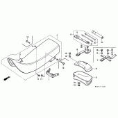 Схема вузла: Сидіння для Honda XR600