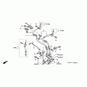 Схема вузла: Front brake hose (VFR800) для Honda VFR800 VFR