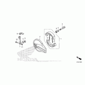 Схема вузла: Задній гальмівний барабан для Honda CRF230 CRF230F