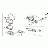 Схема вузла: Панель приладів для Honda VTX1300