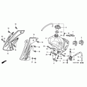 Схема вузла: Паливний бак для Honda CRF150 CRF150RB