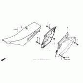 Схема вузла: Сидіння & Бічний обтічник (02- 04) для Honda CRF450 CRF450R