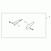 Схема вузла: Side visor - top для Honda XL125 Varadero