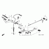 Схема узла: Педаль(Лапка) для Honda VTX1300