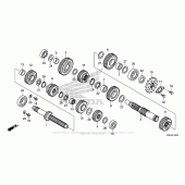 Схема узла: Трансмиссия для Honda CRF150 CRF150R