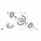 Схема вузла: Перед. колесо (2) для Honda VTX1800