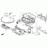 Схема узла: Воздушный фильтр (`00-`01) для Honda CBR900RR CBR929RR Fireblade